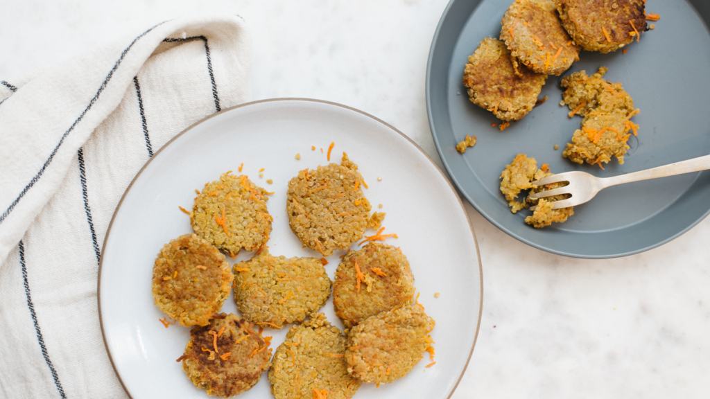 Curried Butternut Squash & Quinoa Cakes