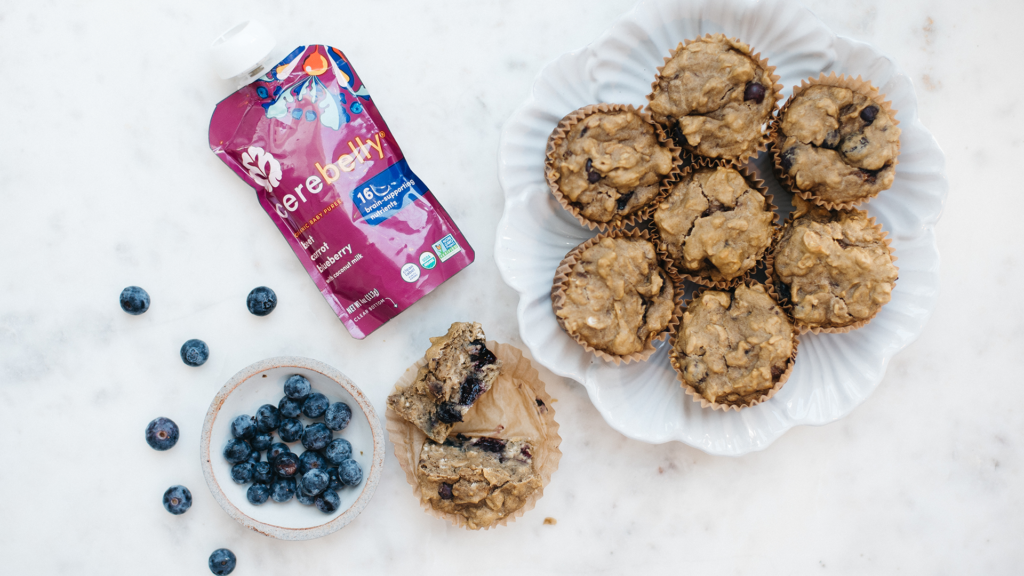 Blueberry, Beet & Banana Muffins