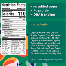 White Bean Pumpkin Apple Puree Nutrition Graphic