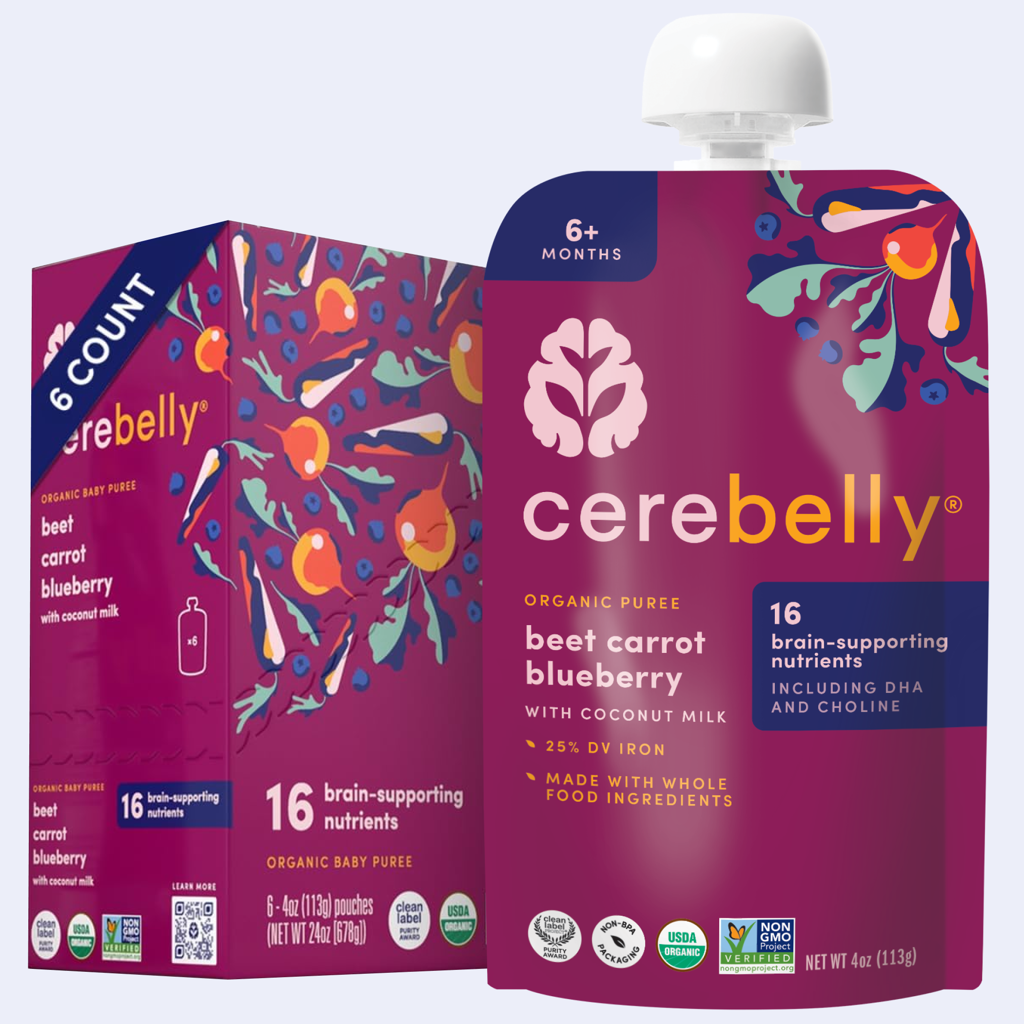 Beet Carrot Blueberry Puree 6 Image