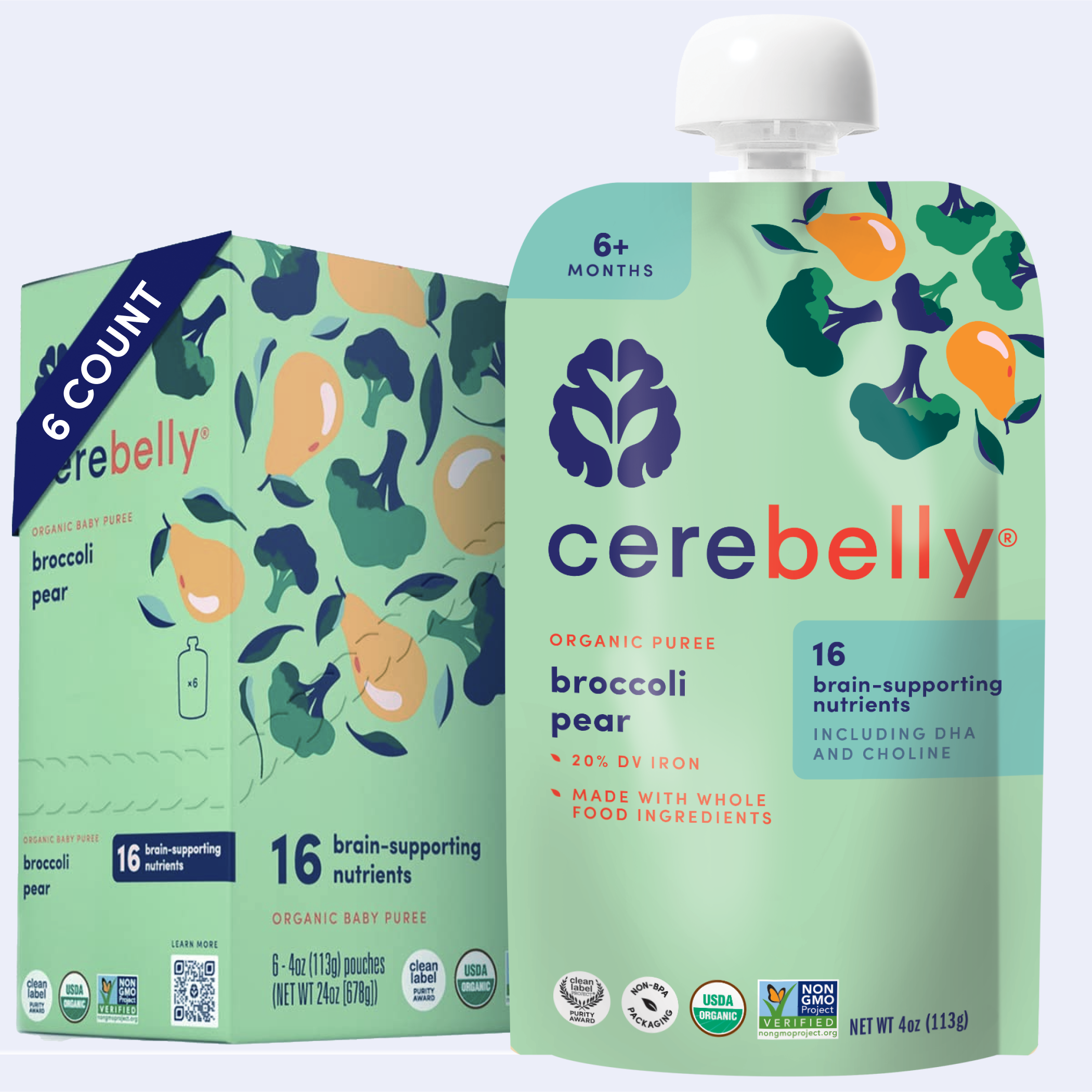 Broccoli Pear Puree 6 Image