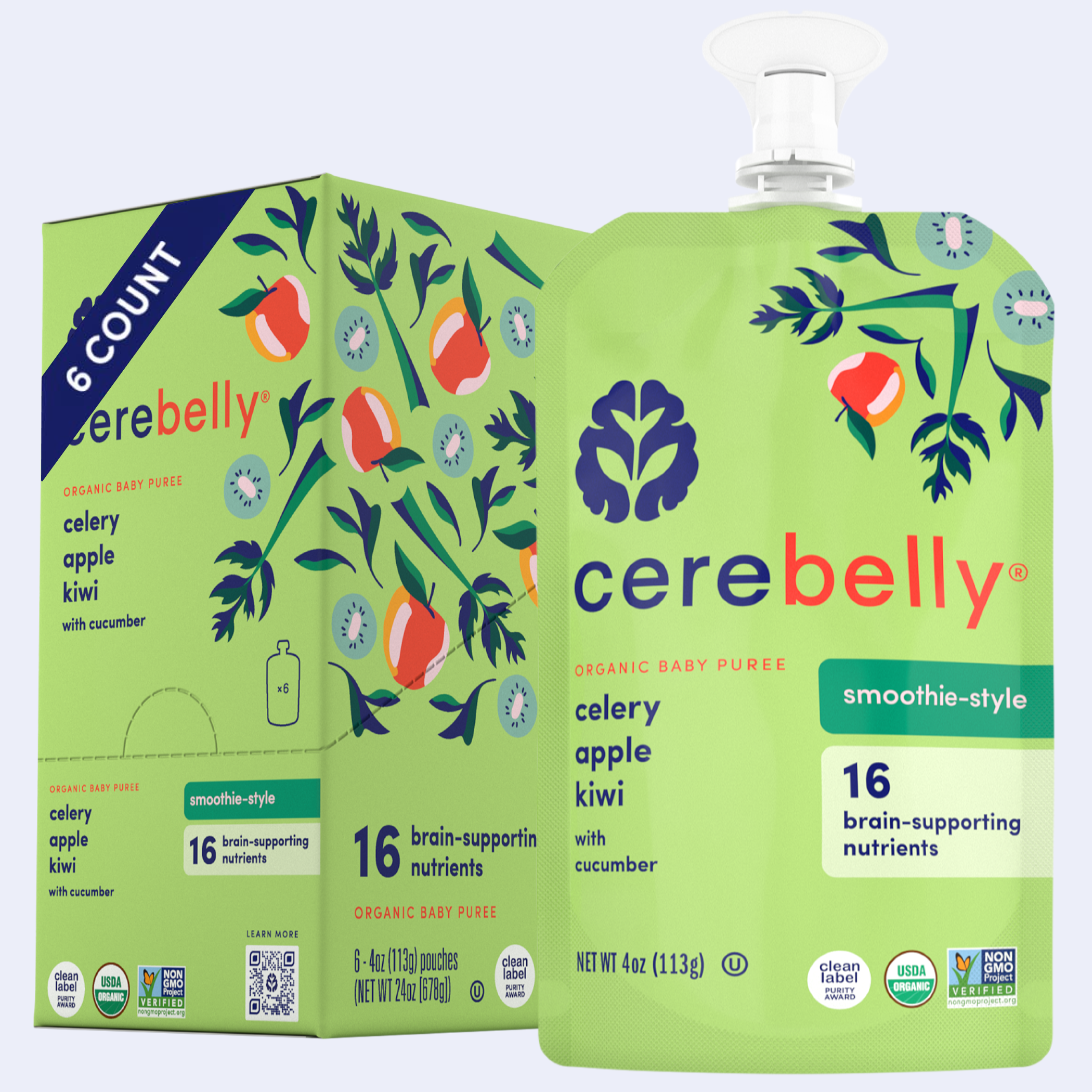 Celery Apple Kiwi Image