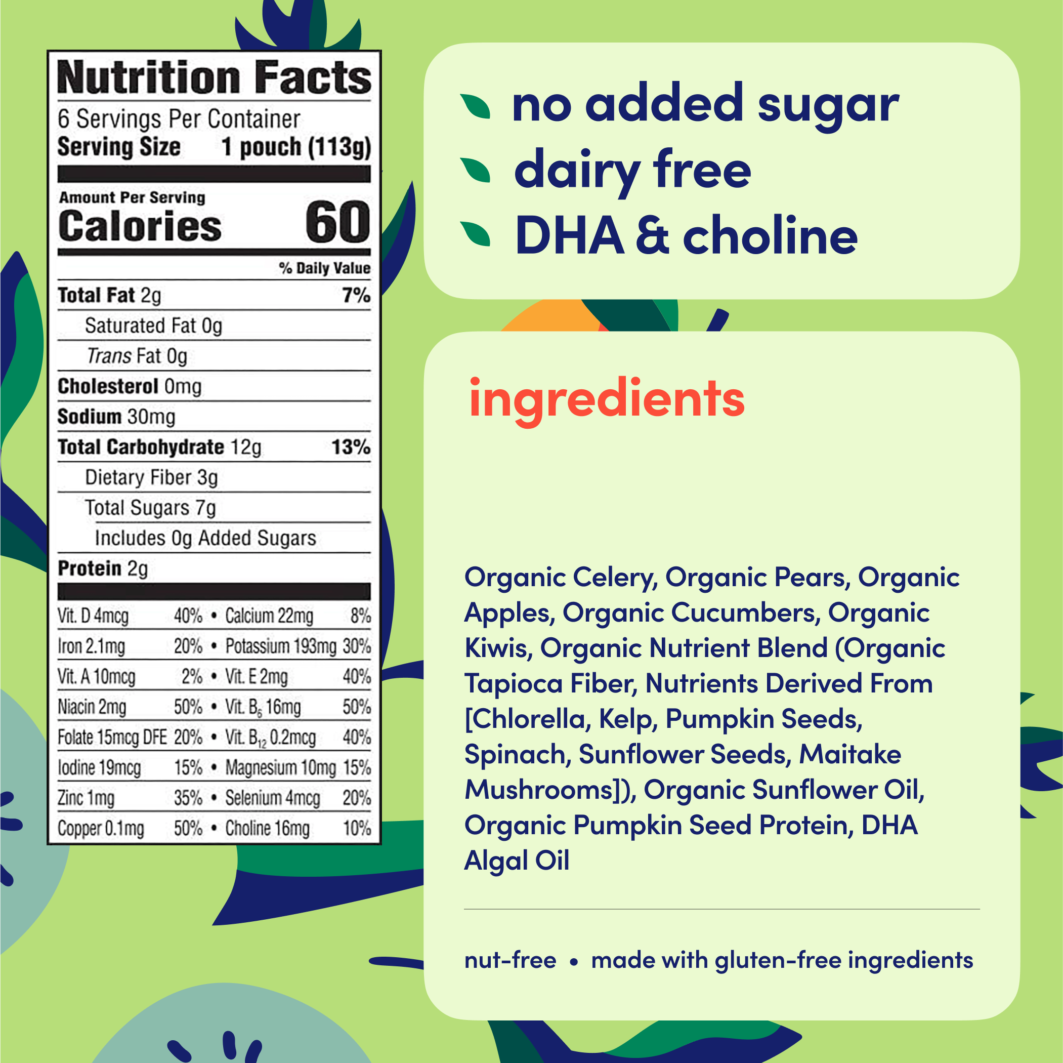 Celery Apple Kiwi Nutrition