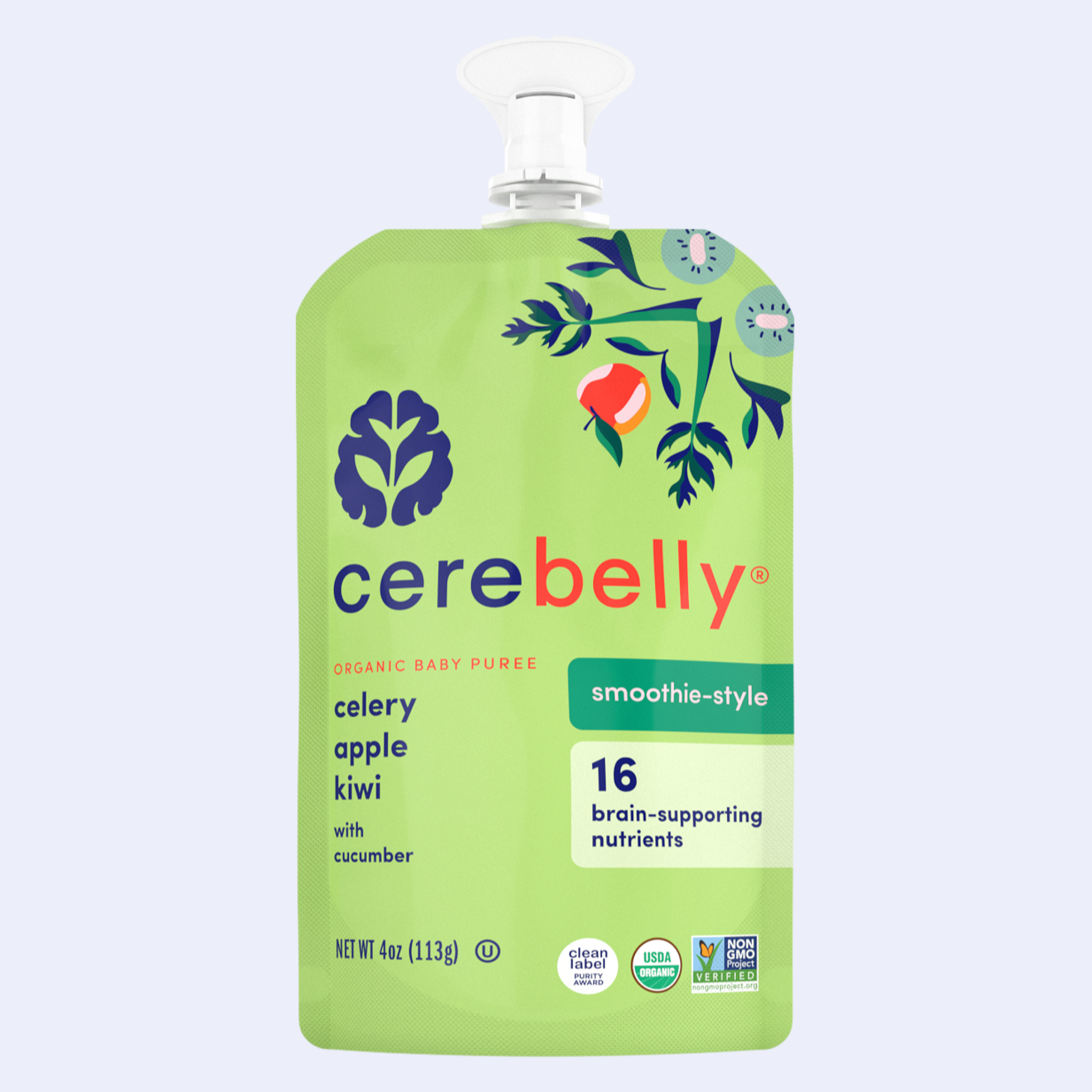 Celery Apple Kiwi Smoothie Pouch