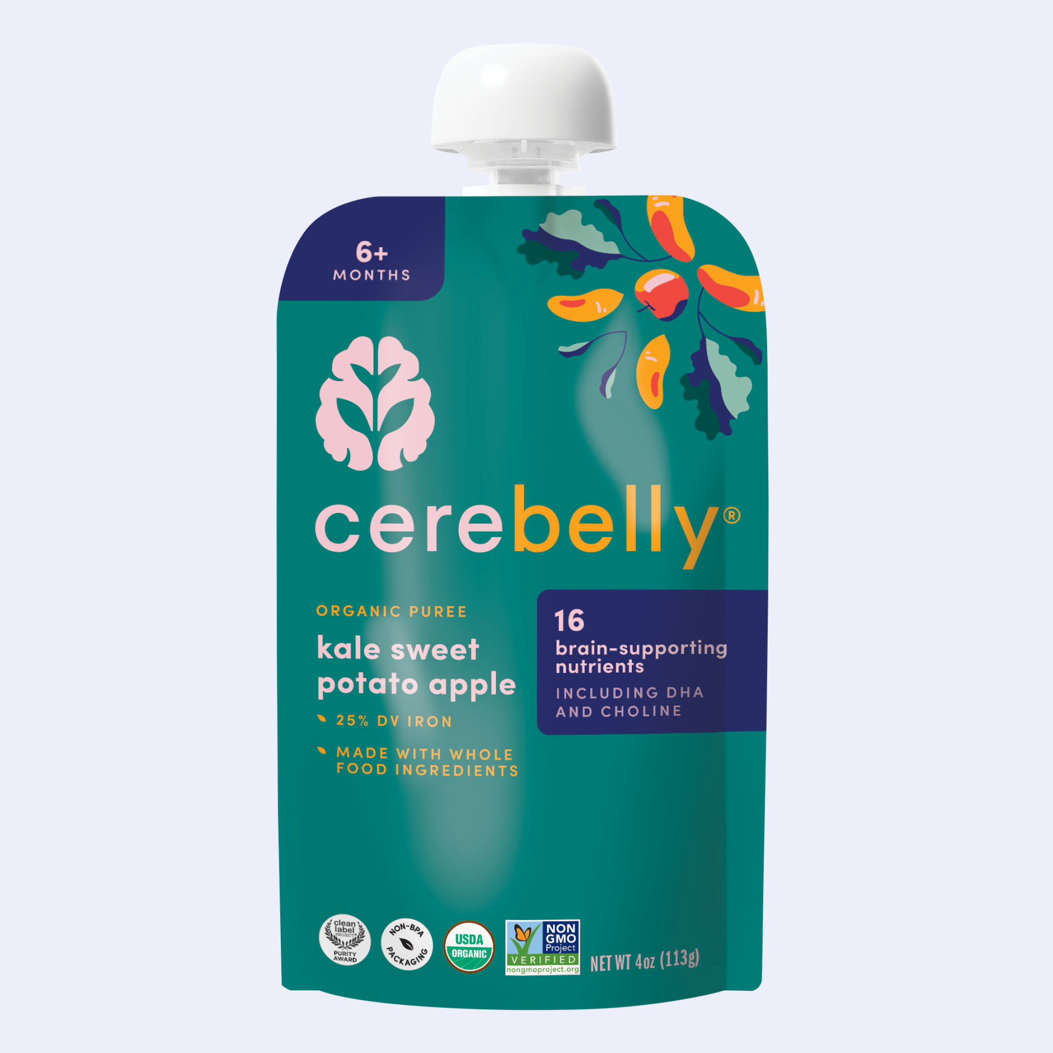 Kale Sweet Potato Apple Puree Pouch