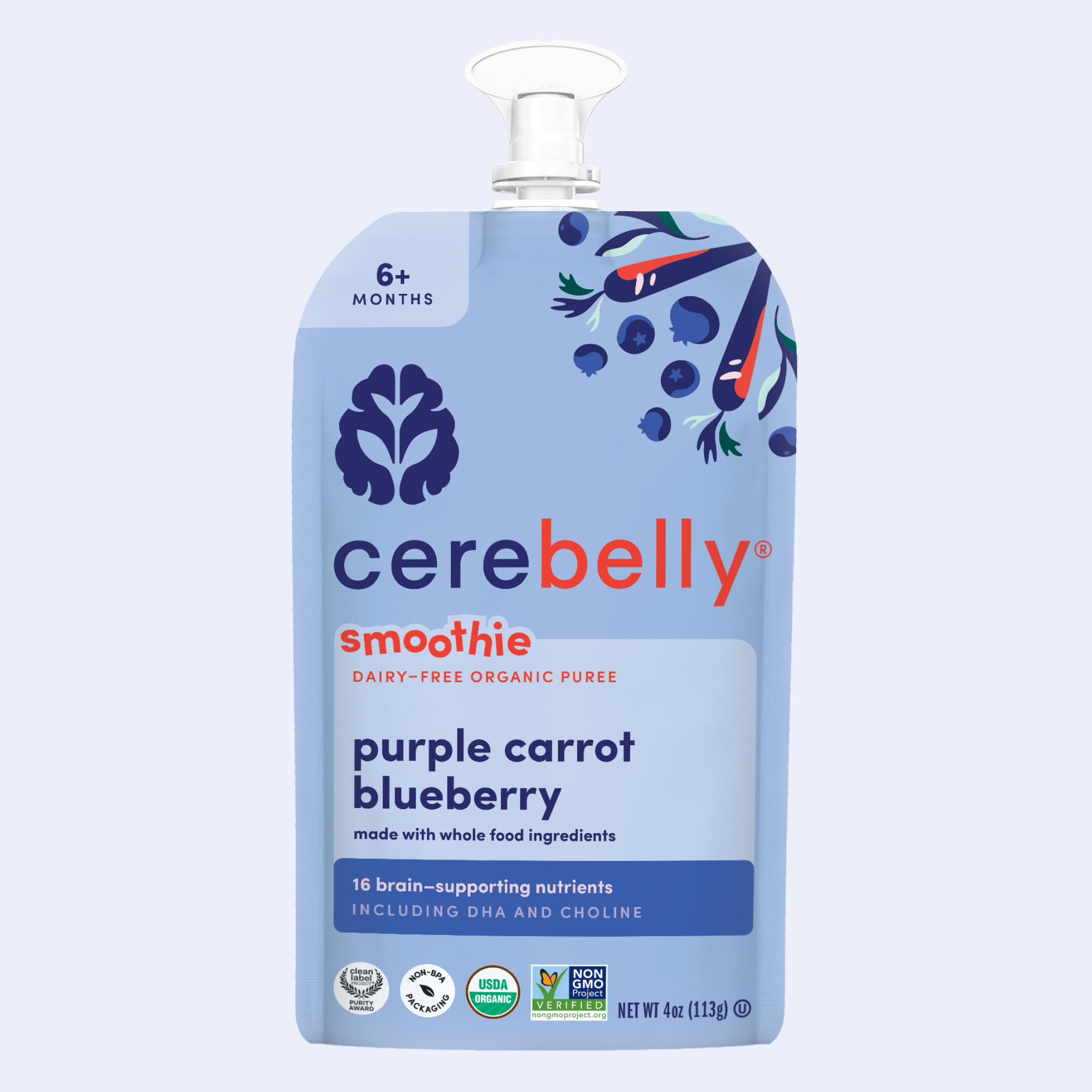 Purple Carrot Blueberry Smoothie Pouch