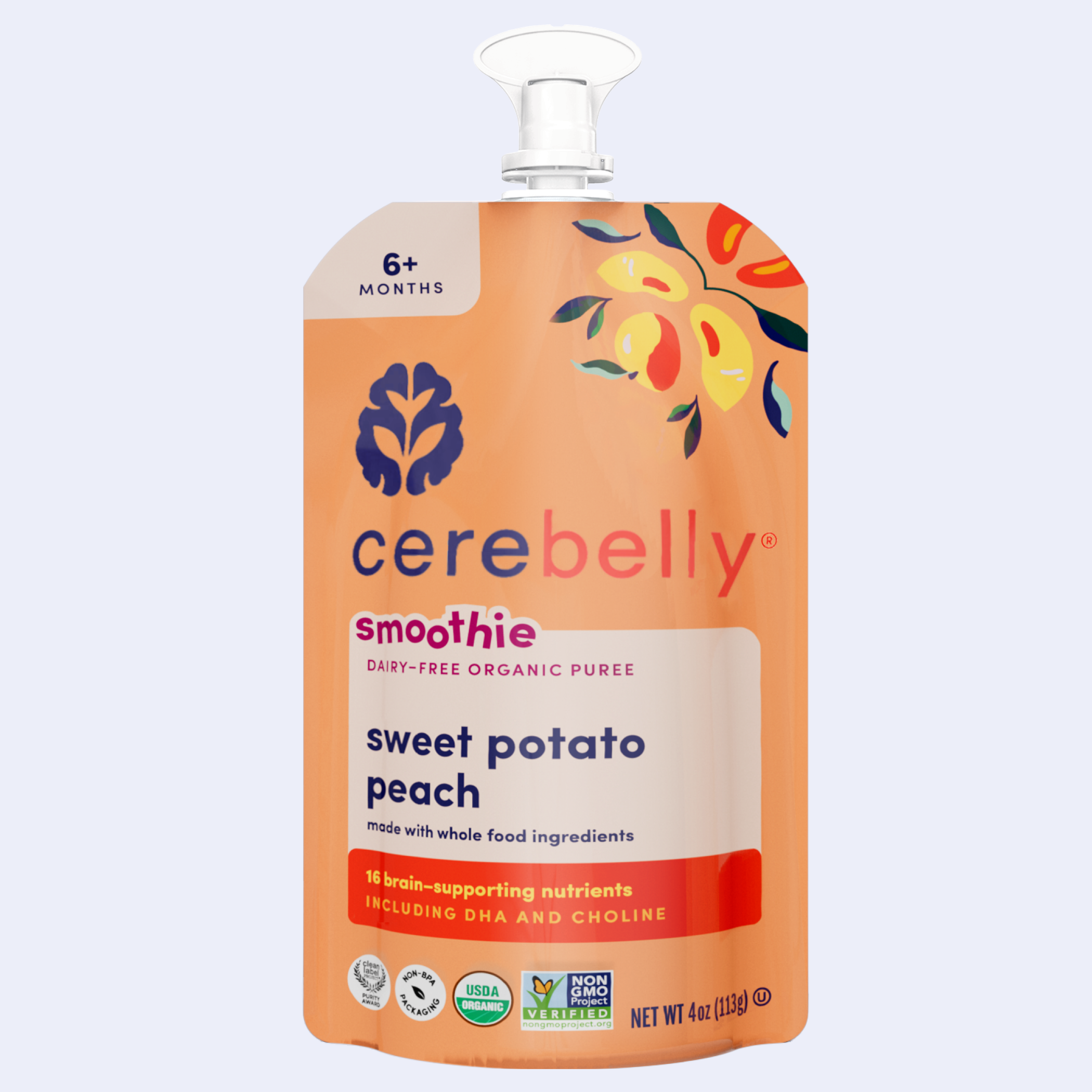 Sweet Potato Peach Smoothie Pouch