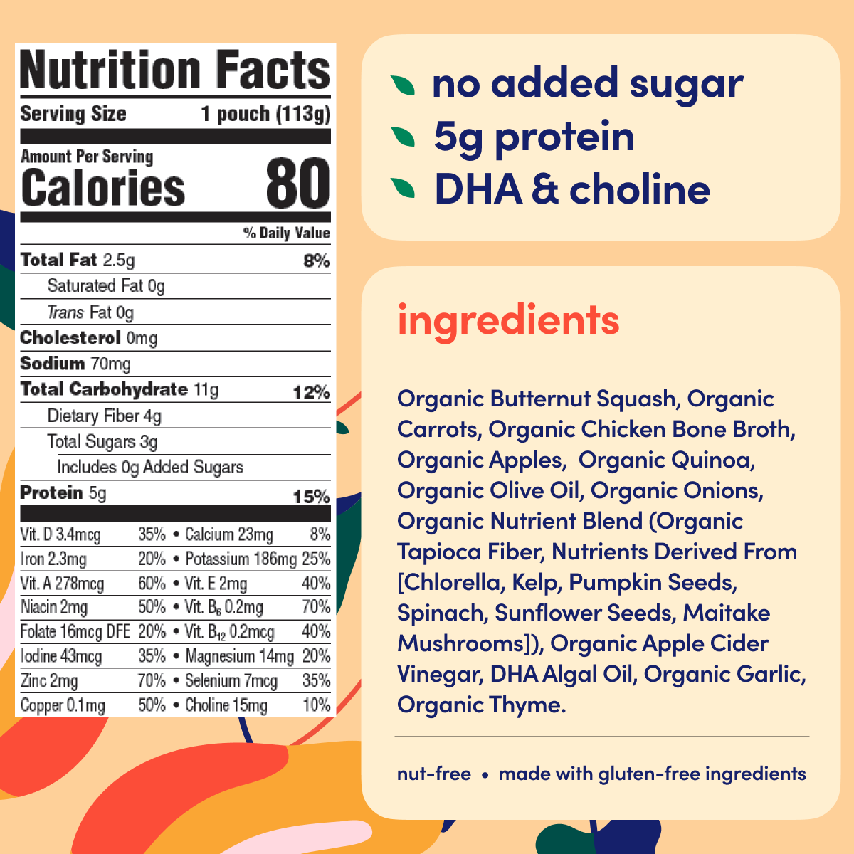Butternut Squash Chicken Broth Pouch