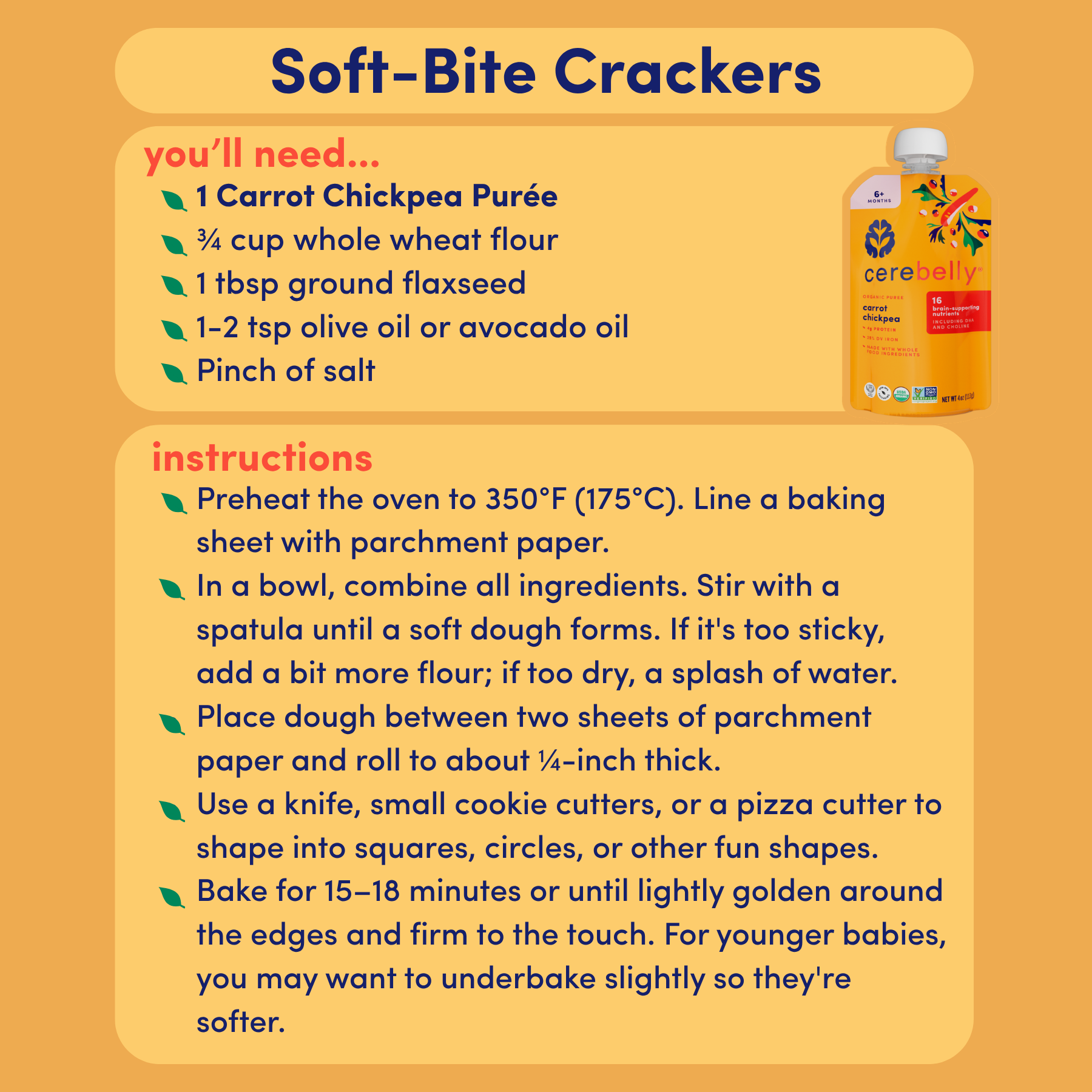 Carrot Chickpea Puree 6 Pack