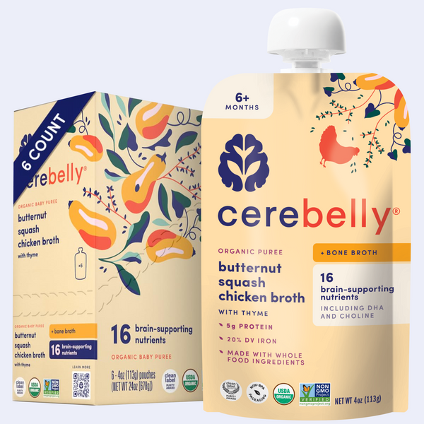 Butternut Squash Chicken Broth 6 Pack – Cerebelly