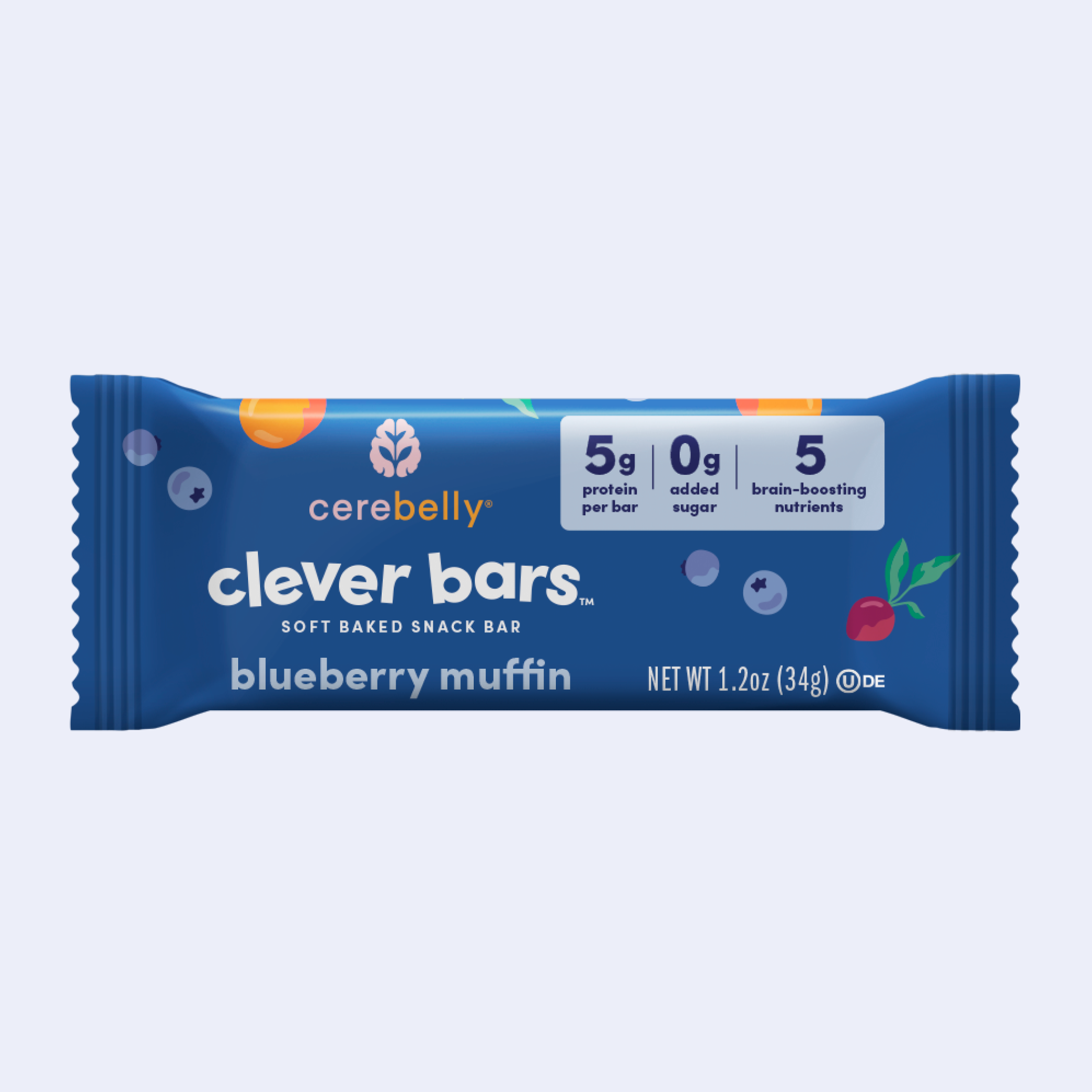 Blueberry Muffin Clever Bar 4 Pack