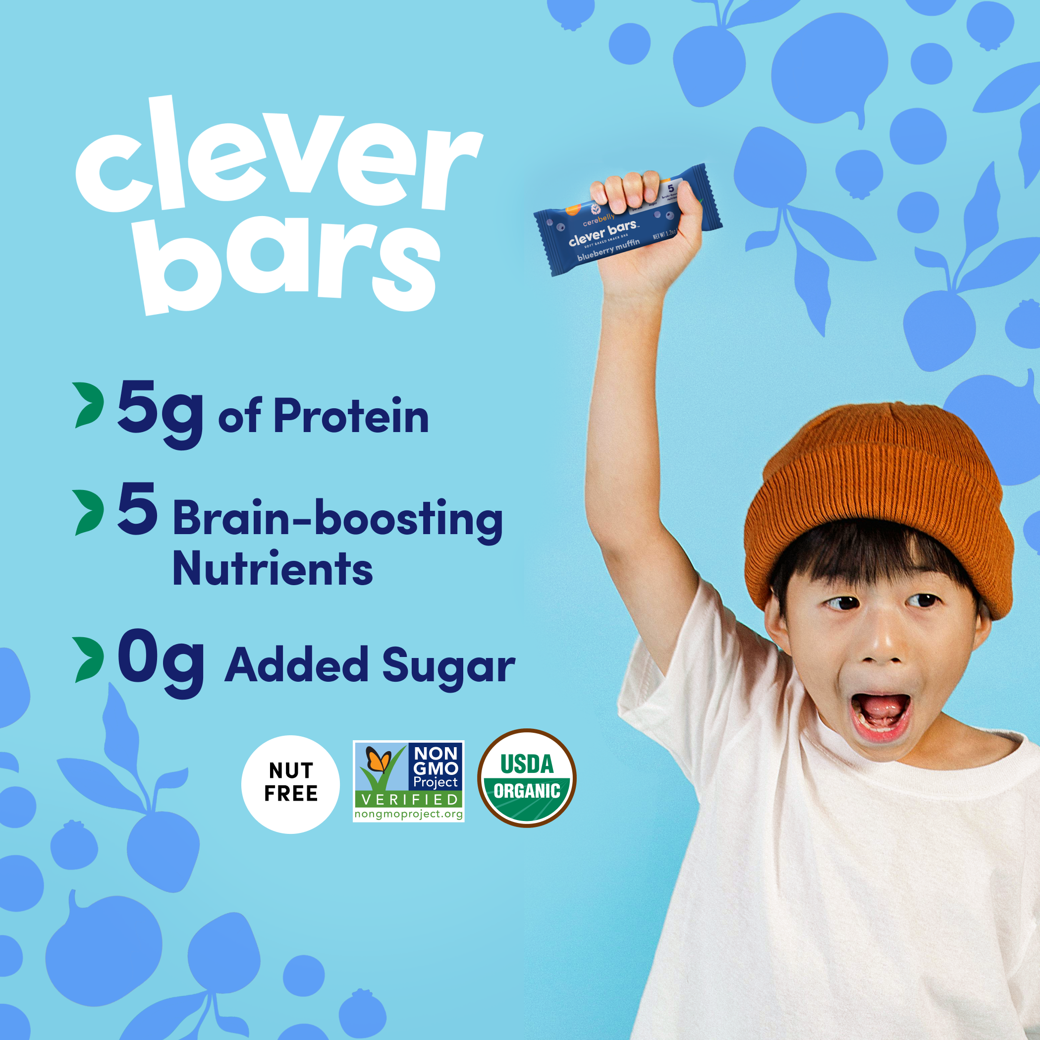 Blueberry Muffin Clever Bar 4 Pack
