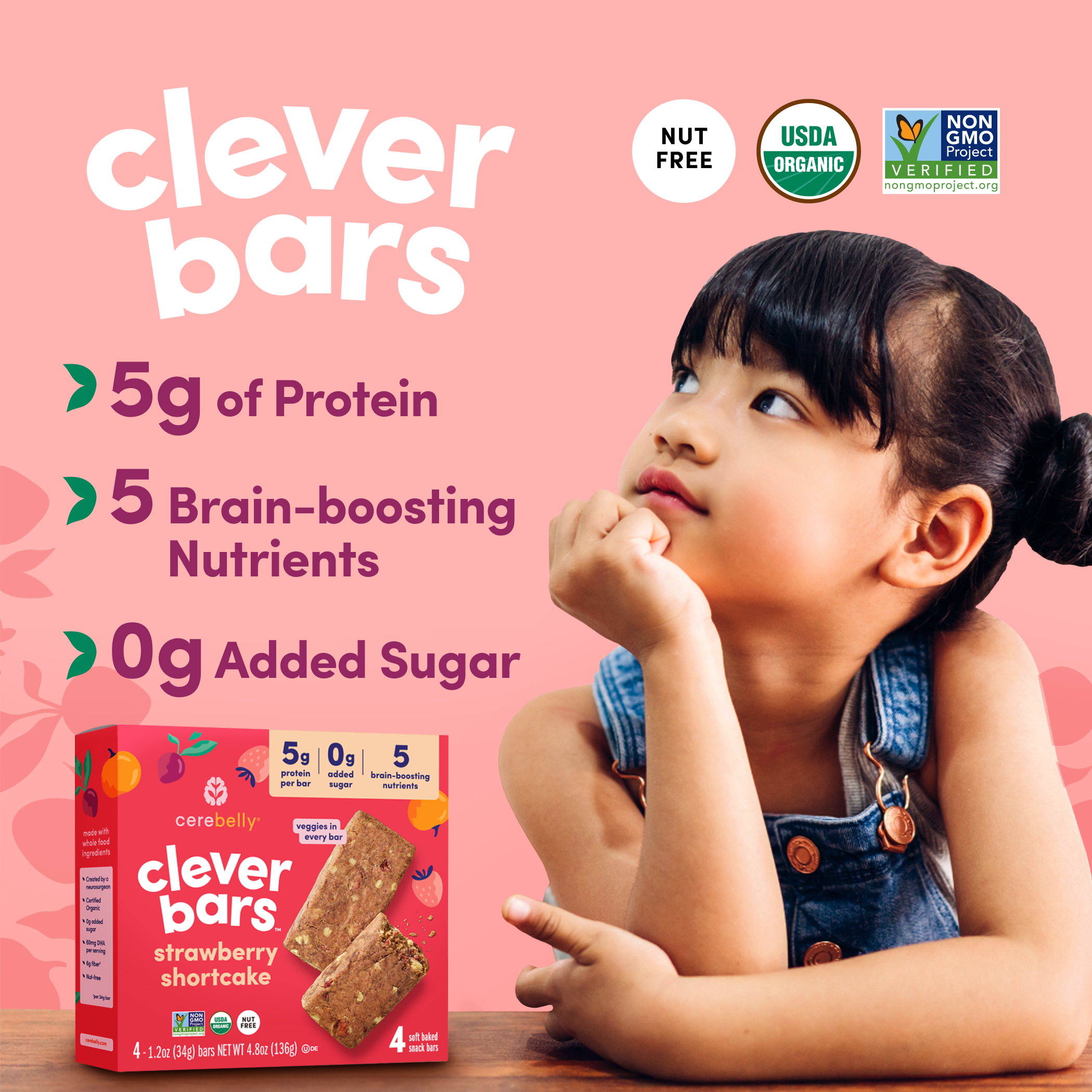 Strawberry Shortcake Clever Bar 4 Pack