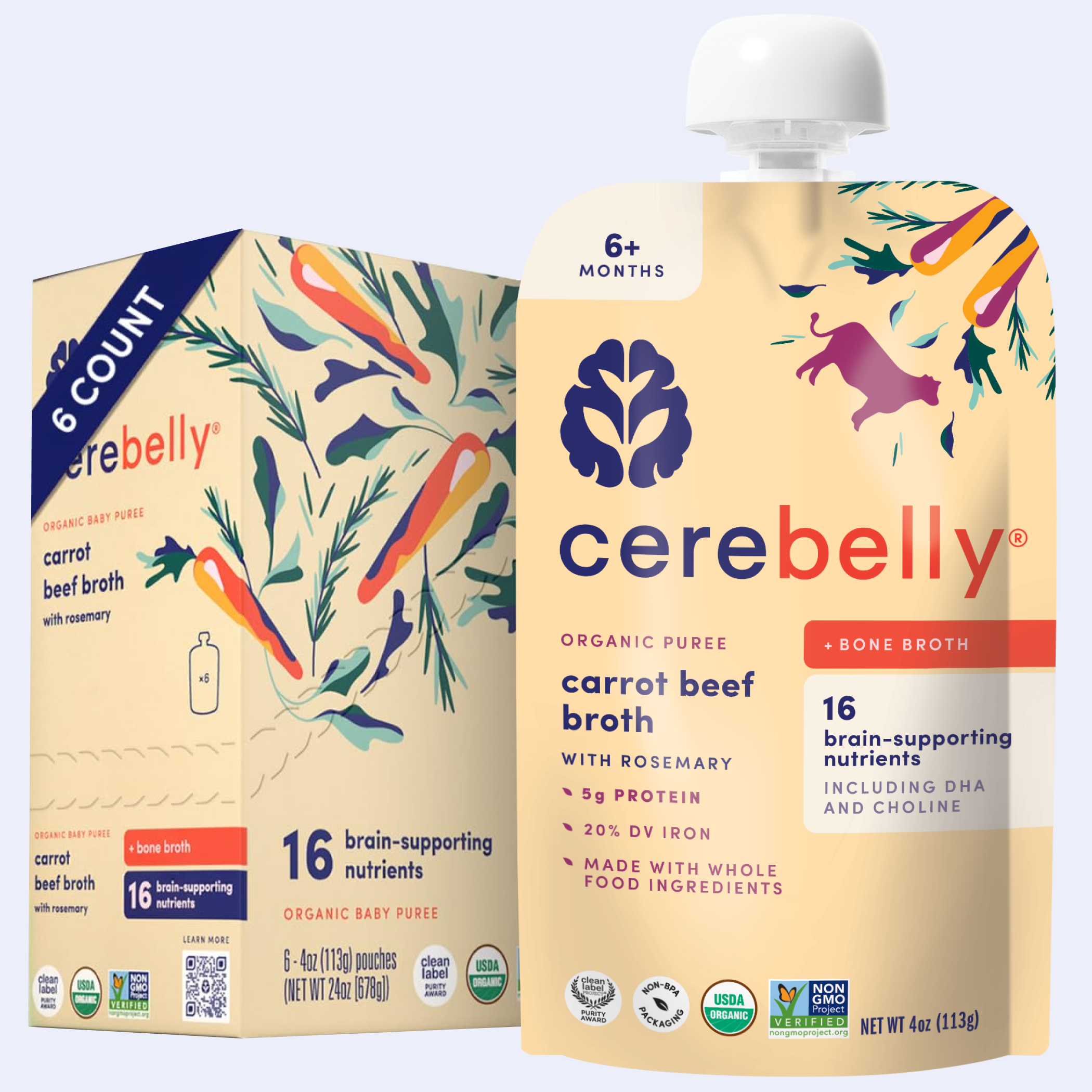 Carrot Beef Broth 6 Pack