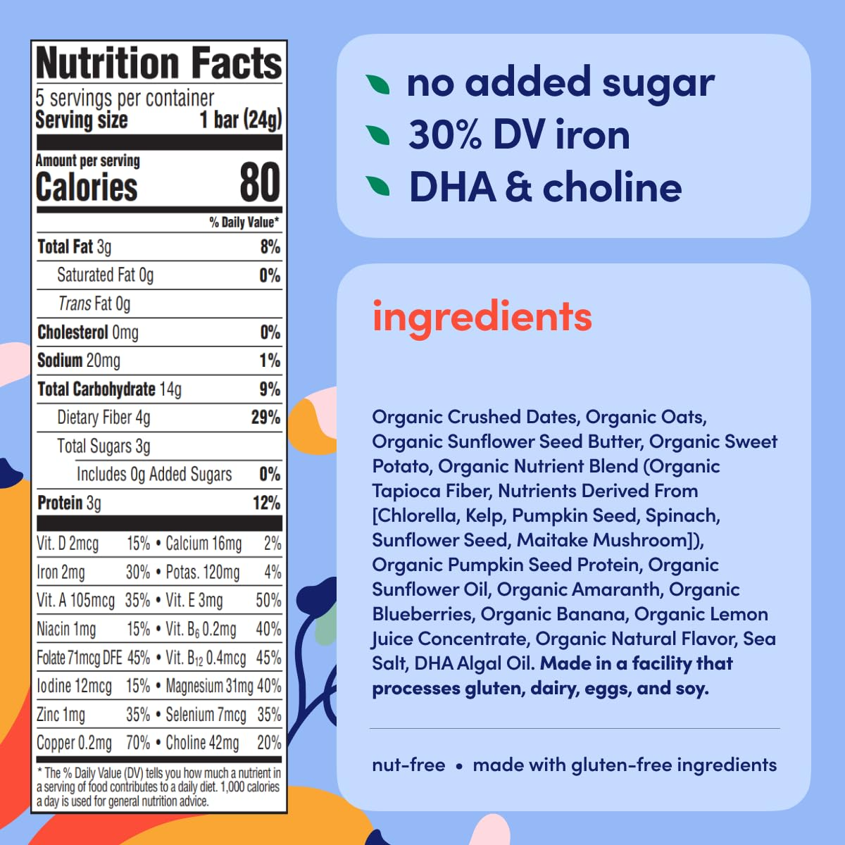 Sweet Potato Blueberry Banana Smart Bar 5 Pack