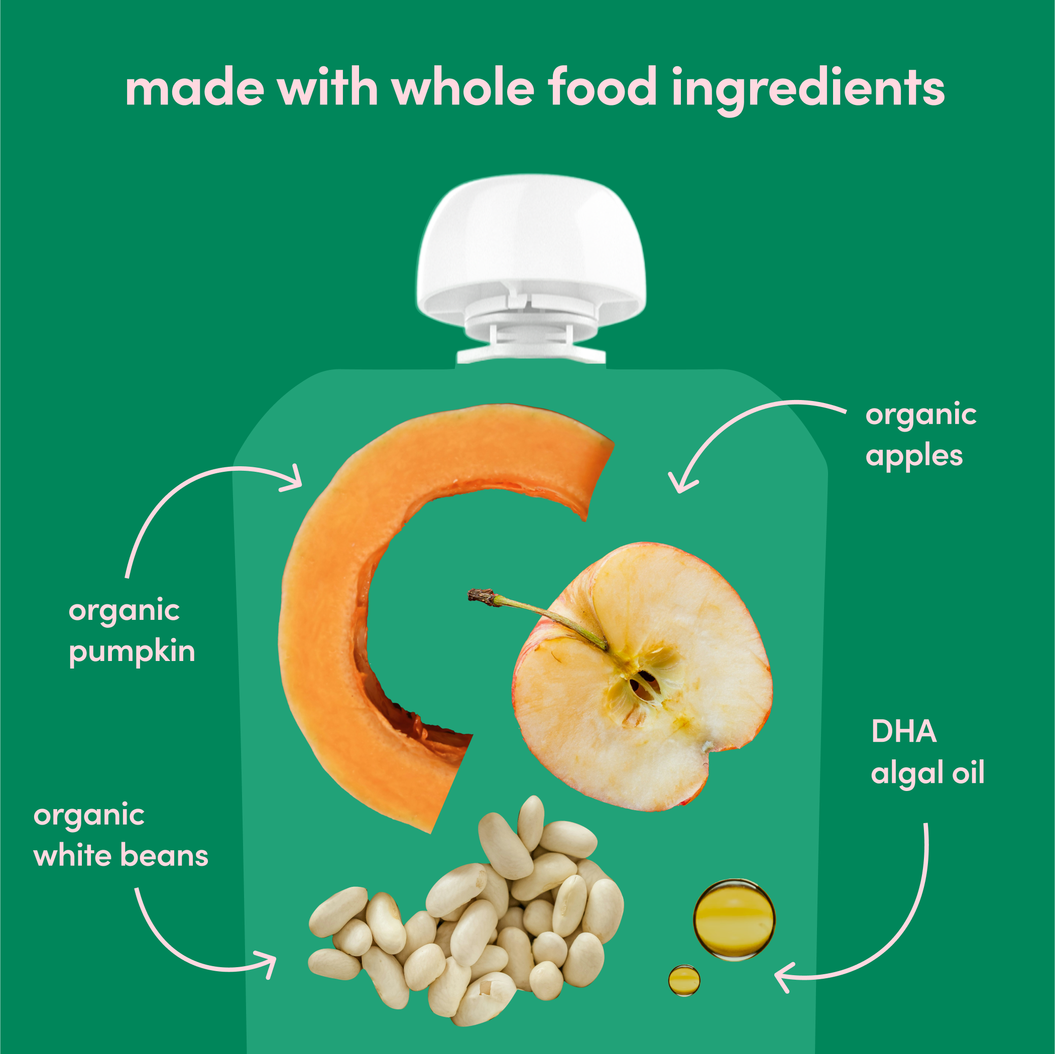 White Bean Pumpkin Apple Puree 6 Pack